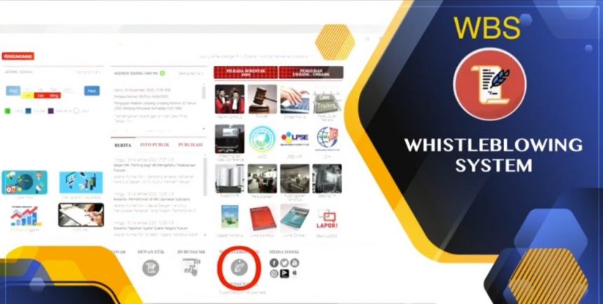 WBS Whistle Blowing System Interface