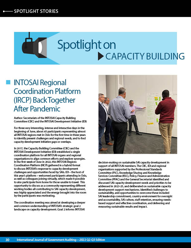 Spotlight on Capacity Building q2q3 2022